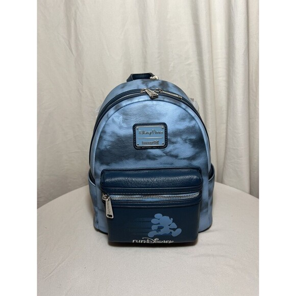Loungefly Handbags - Disney Parks RunDisney Wine And Dine 2023 Blue Tie Dye Loungefly Backpack NWT